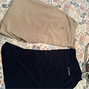 Columbia Men's Shorts - Tan and Black